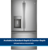 GE ENERGY STAR 27.7 Cu. Ft. Fingerprint Resistant French-Door Refrigerator - Gray (GFE28GYNFS)
