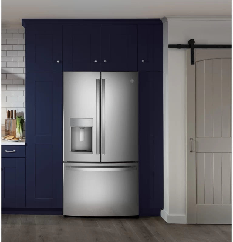 GE ENERGY STAR 27.7 Cu. Ft. Fingerprint Resistant French-Door Refrigerator - Gray (GFE28GYNFS)