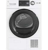 GE 24" 4.1 Cu.Ft. Front Load Ventless Condenser Electric Dryer with Stainless Steel Basket - White (GFT14ESSMWW)