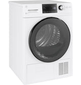 GE 24" 4.1 Cu.Ft. Front Load Ventless Condenser Electric Dryer with Stainless Steel Basket - White (GFT14ESSMWW)