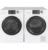 GE  24" 4.1 Cu.Ft. Front Load Ventless Condenser Electric Dryer with Stainless Steel Basket - White (GFT14ESSMWW)