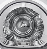 GE  24" 4.1 Cu.Ft. Front Load Ventless Condenser Electric Dryer with Stainless Steel Basket - White (GFT14ESSMWW)