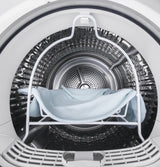 GE 24" 4.1 Cu.Ft. Front Load Ventless Condenser Electric Dryer with Stainless Steel Basket - White (GFT14ESSMWW)