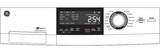 GE  24" 4.1 Cu.Ft. Front Load Ventless Condenser Electric Dryer with Stainless Steel Basket - White (GFT14ESSMWW)