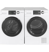 GE  24" 2.4 Cu. Ft. Front Load Washer with Steam - White (GFW148SSMWW)