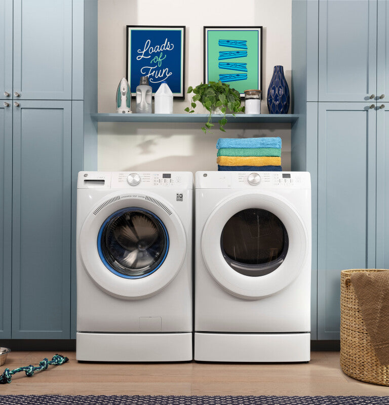 GE 4.8 cu. ft. Capacity Front Load Washer with OdorBlock™ - White (GFW550SSNWW)
