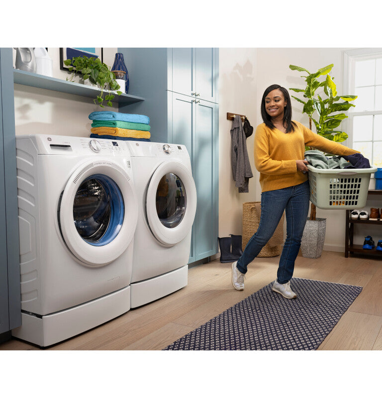 GE 4.8 cu. ft. Capacity Front Load Washer with OdorBlock™ - White (GFW550SSNWW)
