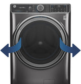 GE  4.8 cu. ft. Capacity Smart Front Load Washer with UltraFresh Vent System with OdorBlock and Sanitize w/Oxi - White (GFW550SSNWW)