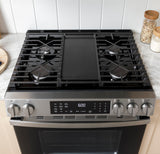 GE 30" Free-Standing Gas Convection Range with No Preheat Air Fry and EasyWash Oven Tray - Stainless Steel (GGF600AVSS)
