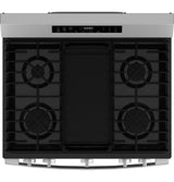 GE 30" Free-Standing Gas Convection Range with No Preheat Air Fry and EasyWash Oven Tray - Stainless Steel (GGF600AVSS)