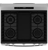 GE  30" Free-Standing Gas Convection Range with No Preheat Air Fry and EasyWash Oven Tray - Stainless Steel (GGF600AVSS)
