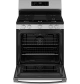 GE  30" Free-Standing Gas Convection Range with No Preheat Air Fry and EasyWash Oven Tray - Stainless Steel (GGF600AVSS)