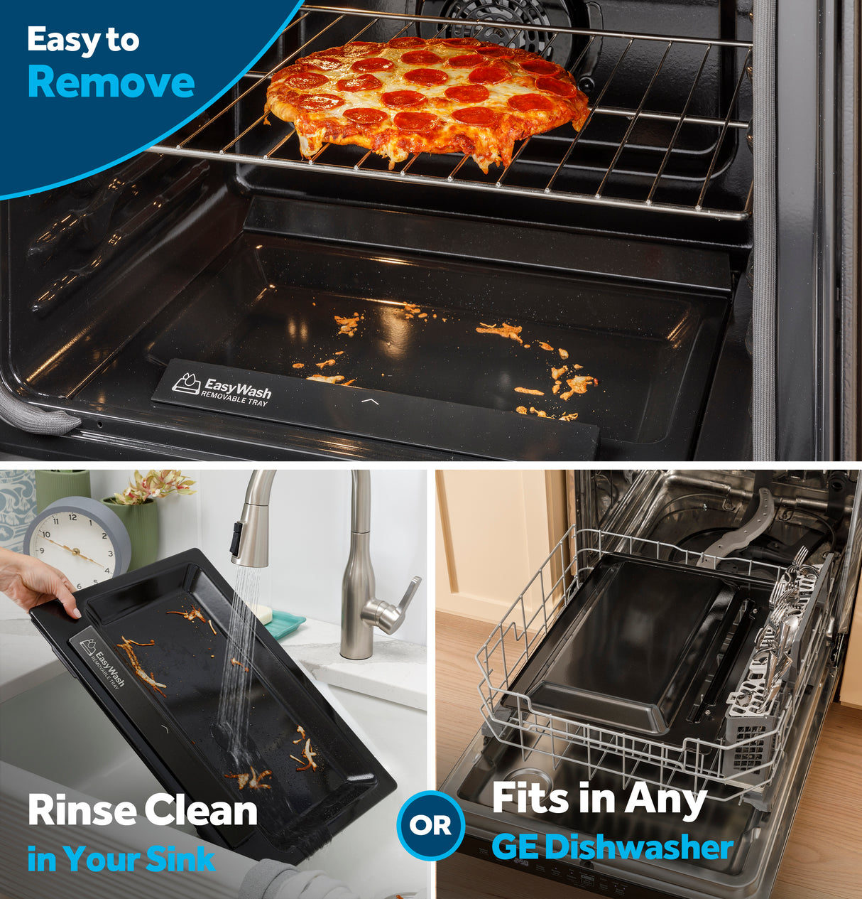 GE  30" Free-Standing Gas Convection Range with No Preheat Air Fry and EasyWash Oven Tray - Stainless Steel (GGF600AVSS)