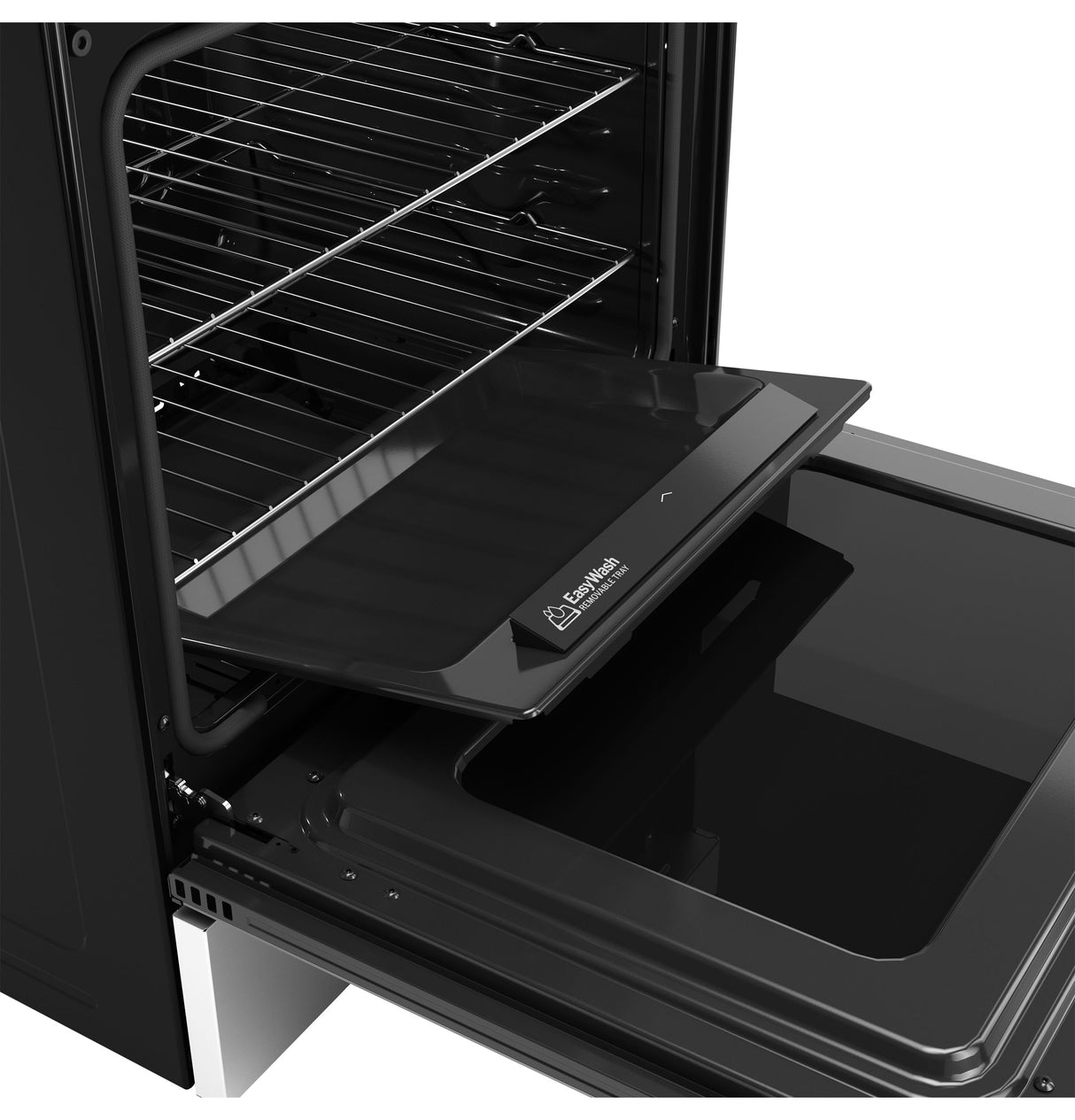 GE  30" Free-Standing Gas Convection Range with No Preheat Air Fry and EasyWash Oven Tray - Stainless Steel (GGF600AVSS)