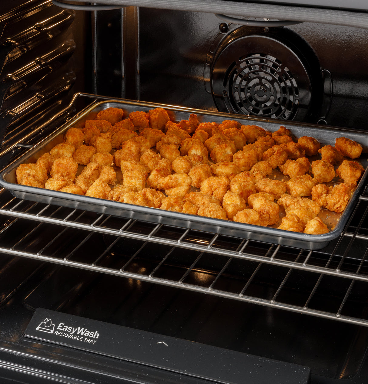 GE  30" Free-Standing Gas Convection Range with No Preheat Air Fry and EasyWash Oven Tray - Stainless Steel (GGF600AVSS)