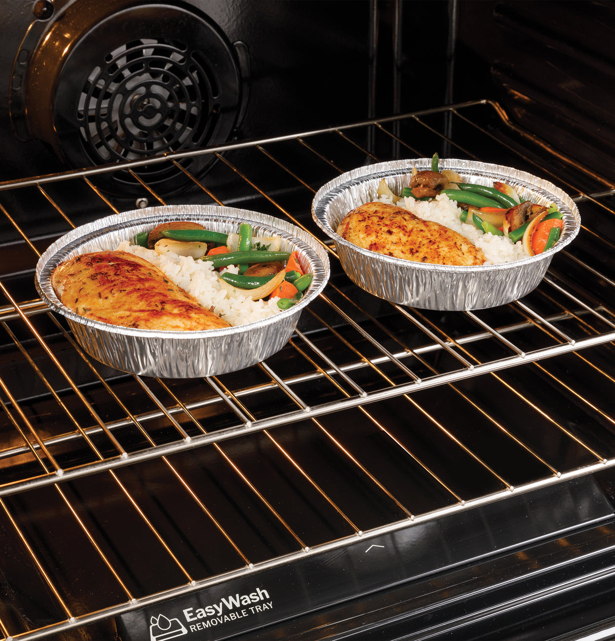 GE  30" Free-Standing Gas Convection Range with No Preheat Air Fry and EasyWash Oven Tray - Stainless Steel (GGF600AVSS)