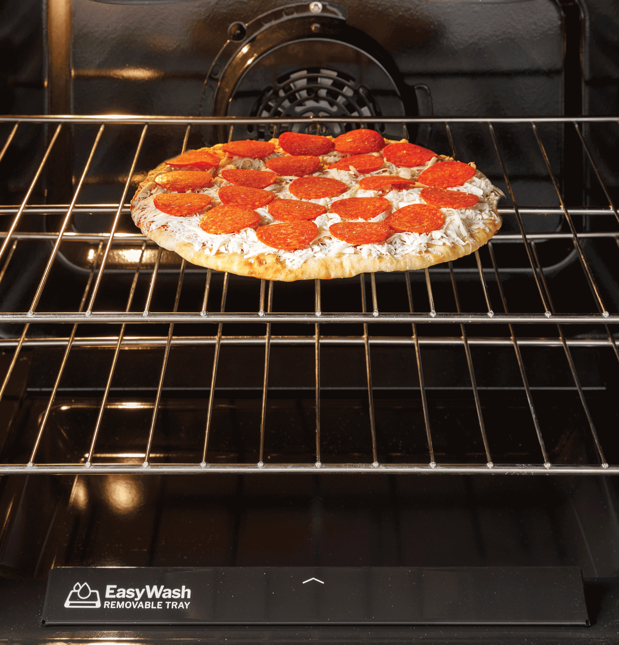 GE  30" Free-Standing Gas Convection Range with No Preheat Air Fry and EasyWash Oven Tray - Stainless Steel (GGF600AVSS)