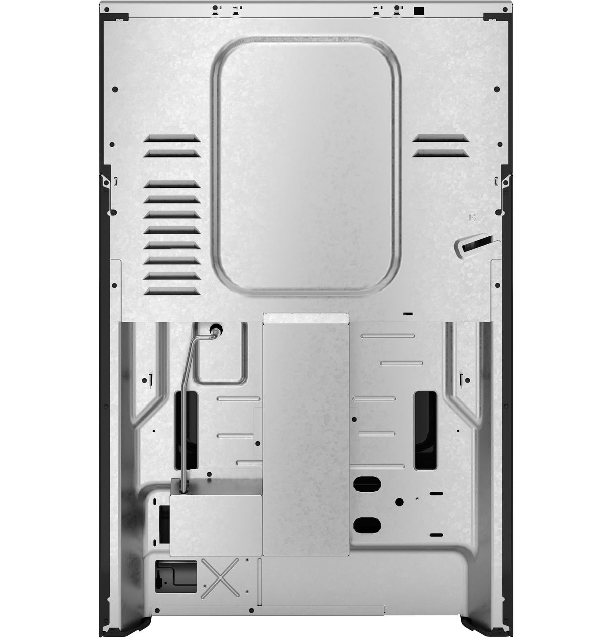 GE  30" Free-Standing Gas Convection Range with No Preheat Air Fry and EasyWash Oven Tray - Stainless Steel (GGF600AVSS)
