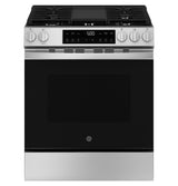 GE 30" Slide-In Front Control Gas Range with Crisp Mode - Stainless Steel (GGS500SVSS)