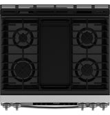 GE  30" Slide-In Front Control Gas Range with Crisp Mode - Stainless Steel (GGS500SVSS)