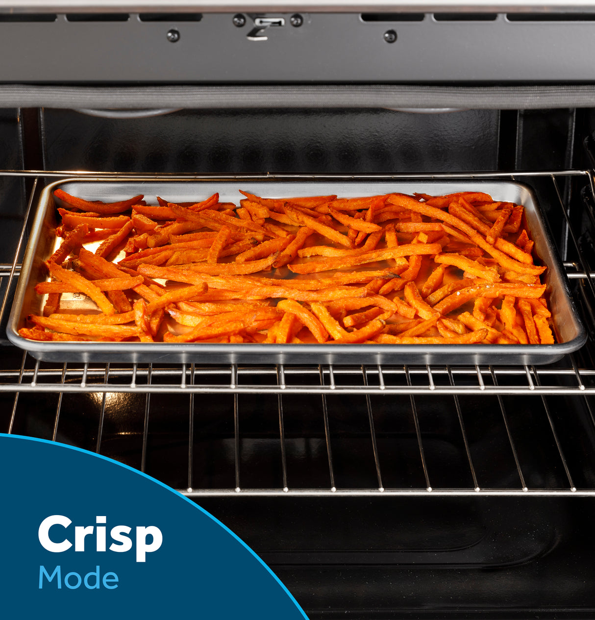 GE  30" Slide-In Front Control Gas Range with Crisp Mode - Stainless Steel (GGS500SVSS)