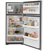 GE 28-Inch 16.6 Cu. Ft. Top-Freezer Refrigerator - Stainless Steel (GIE17GSNRSS)