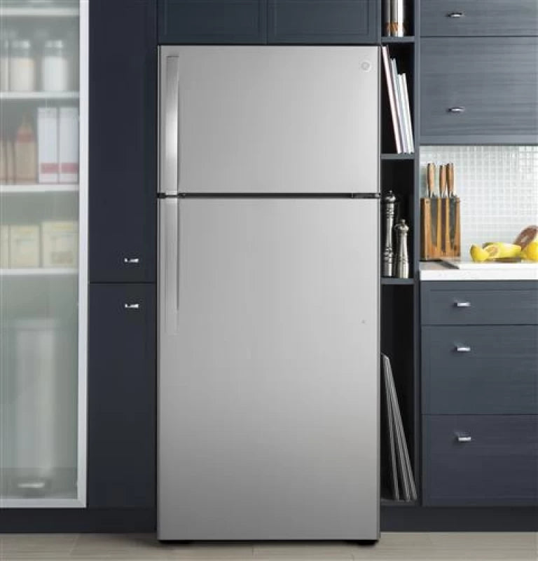 GE 16.6 Cu. Ft. Top-Freezer Refrigerator - Gray (GIE17GSNRSS)