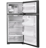 GE 28-Inch 17.5 Cu. Ft. Top-Freezer Refrigerator - Black (GIE18GTNRBB)
