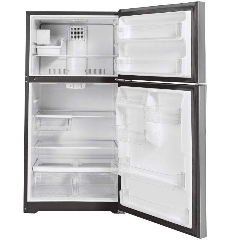 GE  19.2 Cu. Ft. Top-Freezer Refrigerator - Stainless Steel (GIE19JSNRSS)