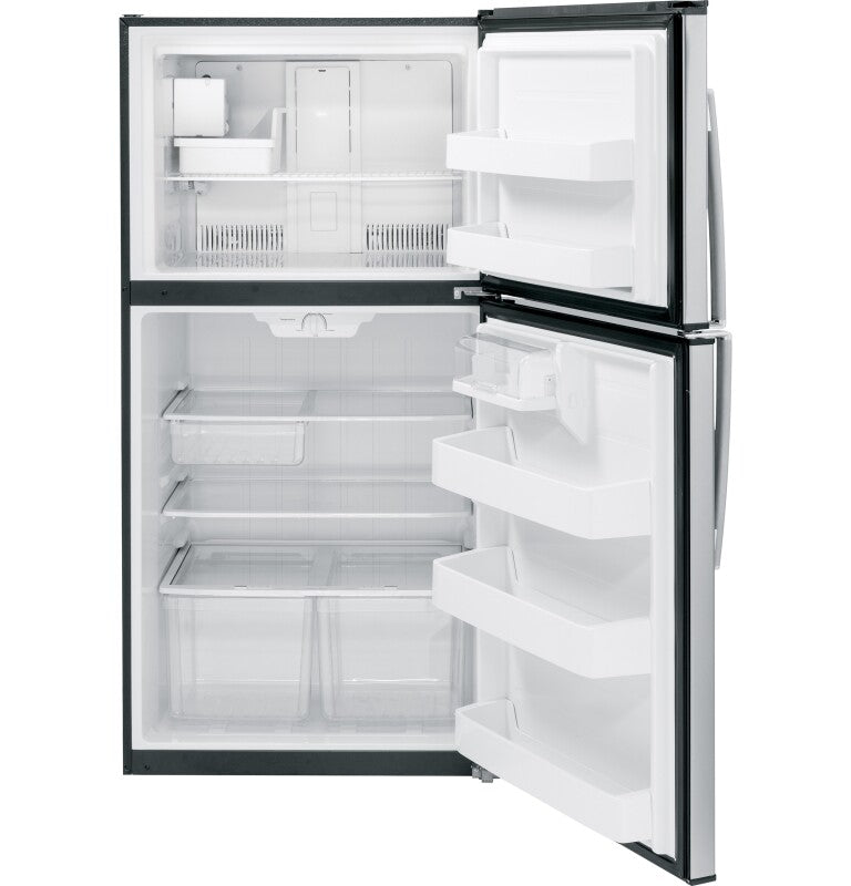 GE 21.1 Cu. Ft. Top-Freezer Refrigerator - Stainless Steel (GIE21GSHSS)