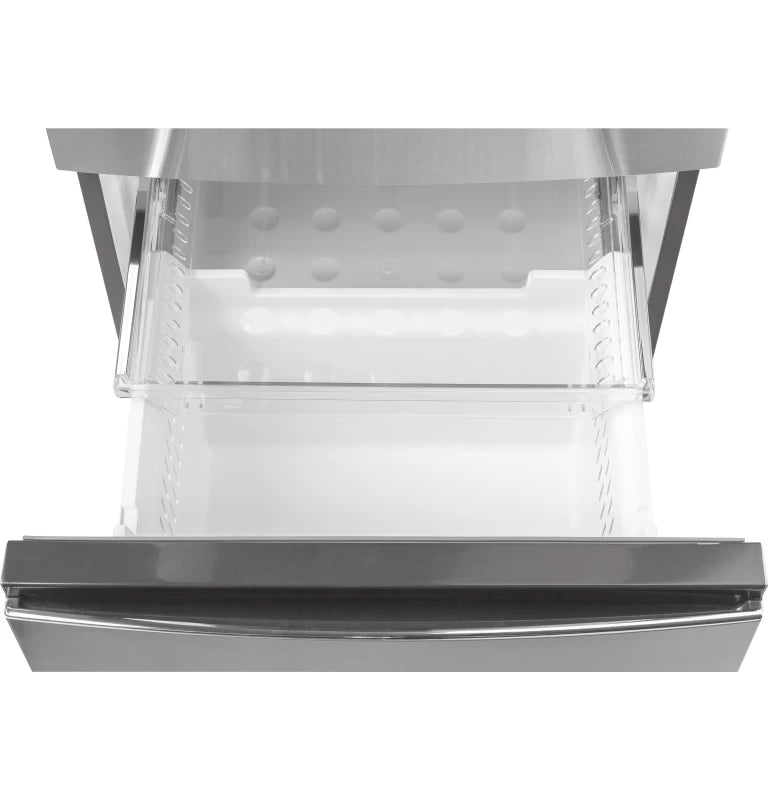 GE 11.9 Cu. Ft. Bottom-Freezer Refrigerator - Gray (GLE12HSPSS)