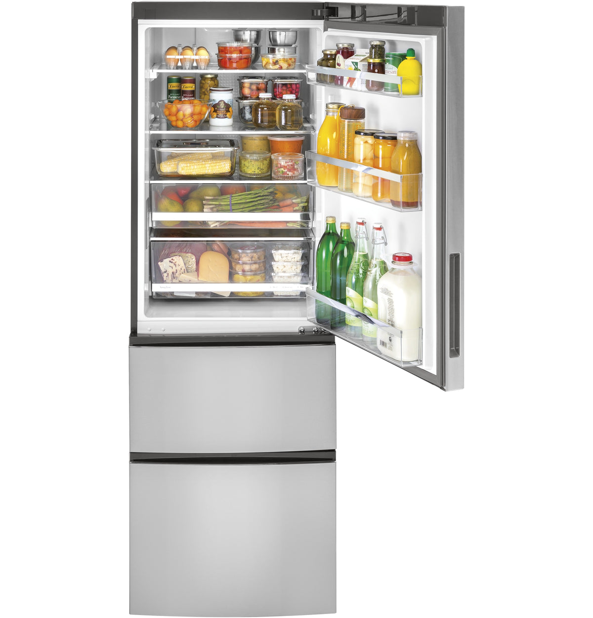 GE  11.9 Cu. Ft. Bottom-Freezer Refrigerator - Stainless Steel (GLE12HSPSS)
