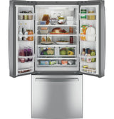 GE 20.8 Cu. Ft. French-Door Refrigerator - Gray (GNE21FYKFS)
