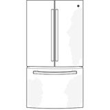 GE 20.8 Cu. Ft. French-Door Refrigerator - Stainless Steel (GNE21FYKFS)