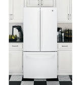 GE ENERGY STAR 24.7 Cu. Ft. French-Door Refrigerator - White (GNE25JGKWW)