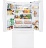 GE  24.7 Cu. Ft. French-Door Refrigerator - White (GNE25JGKWW)