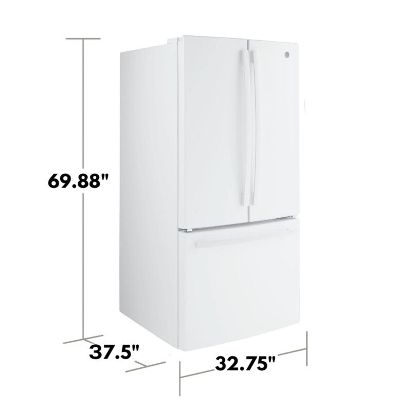 GE  GE® ENERGY STAR® 24.7 Cu. Ft. French-Door Refrigerator - White (GNE25JGKWW)