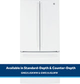 GE  24.7 Cu. Ft. French-Door Refrigerator - White (GNE25JGKWW)