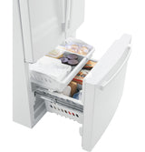 GE ENERGY STAR 24.7 Cu. Ft. French-Door Refrigerator - White (GNE25JGKWW)