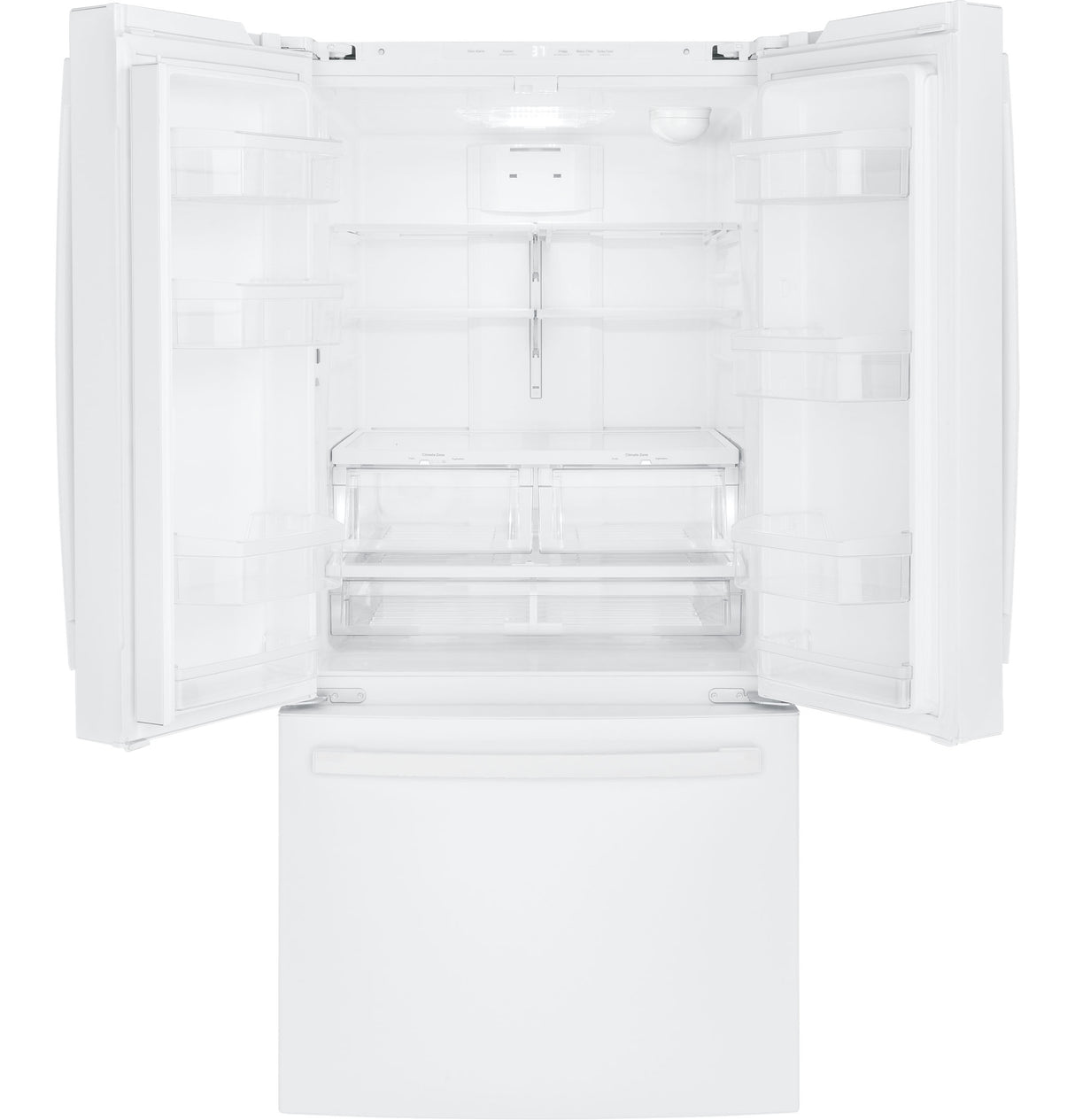 GE ENERGY STAR 24.7 Cu. Ft. French-Door Refrigerator - White (GNE25JGKWW)
