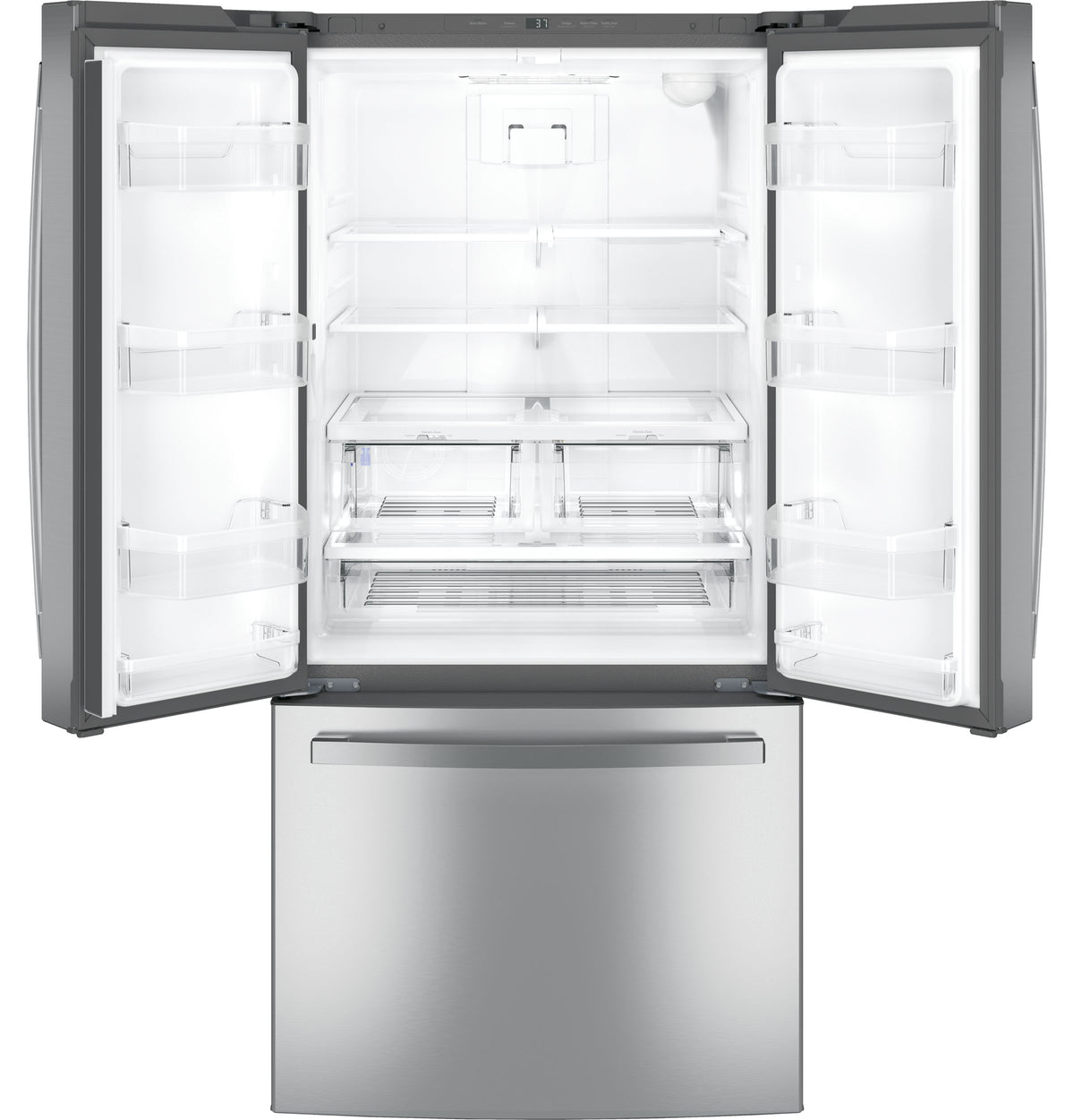 GE  24.7 Cu. Ft. French-Door Refrigerator - Fingerprint Resistant Stainless Steel (GNE25JYKFS)