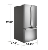 GE 24.7 Cu. Ft. French-Door Refrigerator - Stainless Steel (GNE25JYKFS)