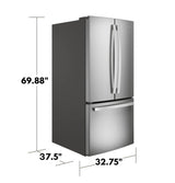 GE  24.7 Cu. Ft. French-Door Refrigerator - Fingerprint Resistant Stainless Steel (GNE25JYKFS)