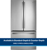 GE 27.0 Cu. Ft. Fingerprint Resistant French-Door Refrigerator - Stainless Steel (GNE27JYMFS)