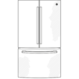 GE 27.0 Cu. Ft. Fingerprint Resistant French-Door Refrigerator - Stainless Steel (GNE27JYMFS)