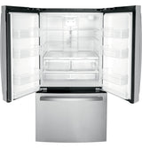 GE  27.0 Cu. Ft. Fingerprint Resistant French-Door Refrigerator - Fingerprint Resistant Stainless Steel (GNE27JYMFS)