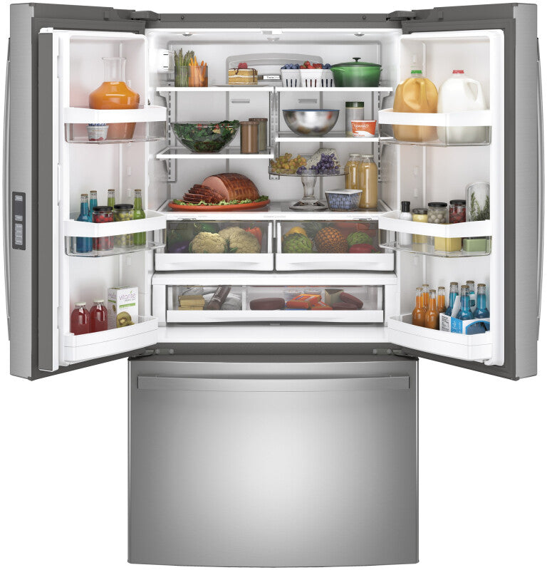 GE 28.7 Cu. Ft. Fingerprint Resistant French-Door Refrigerator - Gray (GNE29GYNFS)