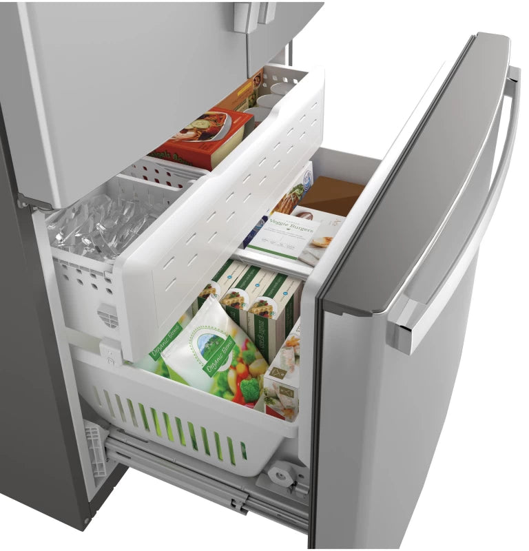 GE 28.7 Cu. Ft. Fingerprint Resistant French-Door Refrigerator - Gray (GNE29GYNFS)