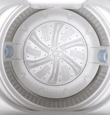 GE  Space-Saving 2.8 cu. ft. Capacity Stationary Washer with Stainless Steel Basket - White (GNW128SSMWW)