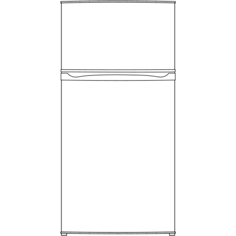 GE 11.6 cu. ft. Top-Freezer Refrigerator - White (GPE12FGKWW)